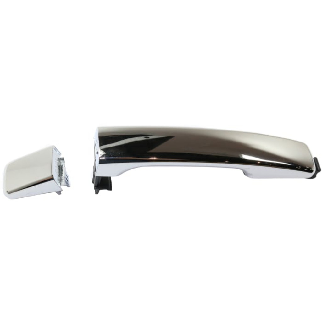For Kia Soul Exterior Door Handle Rear, Driver Side Chrome (2014 - 2019) | Without Key Hole| Trim:All Submodels (CLX-M0-USA-RK49150002-CL360A1)