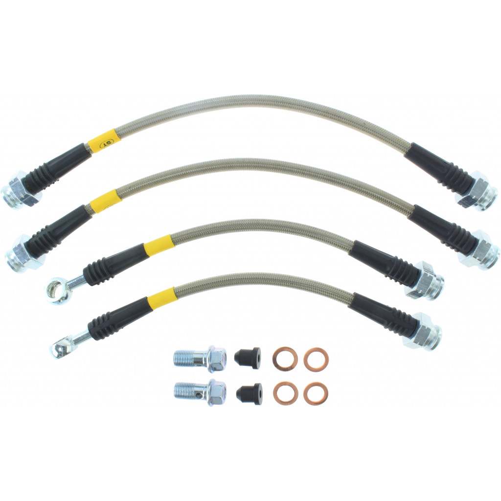 StopTech For Pontiac GTO 2004 2005 2006 Brake Lines Stainless Steel - Rear | (TLX-sto950.62504-CL360A70)