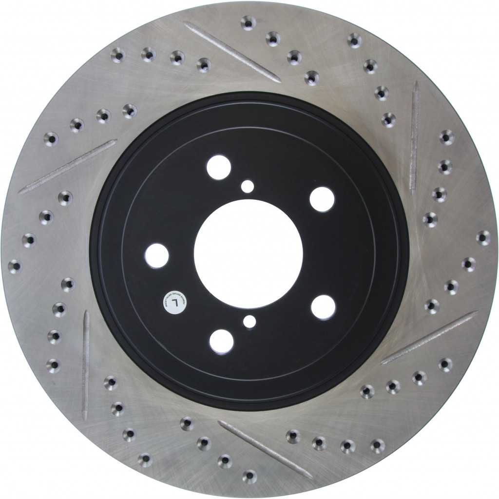 StopTech For Scion FR-S 2013 14 15 2016 Sport Slotted & Drilled Brake Rotor | (TLX-sto127.47021L-CL360A70)