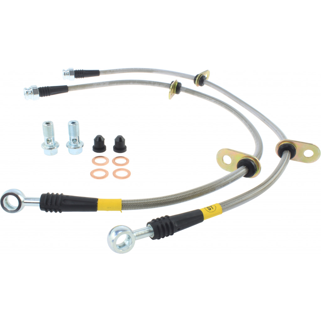 StopTech For Honda S2000 2006 07 08 2009 Brake Lines Stainless Steel - Front | (TLX-sto950.40012-CL360A70)