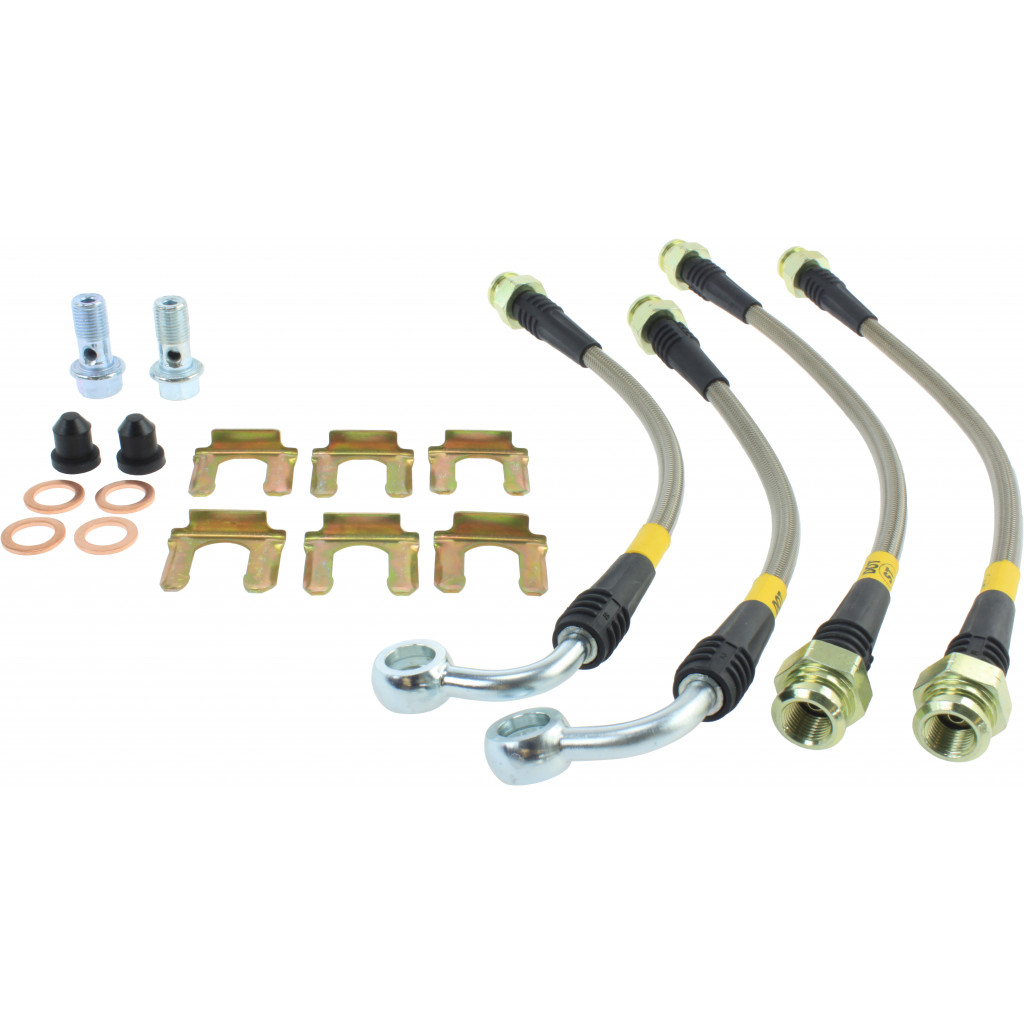 StopTech For Subaru Outback 2000-2004 Brake Lines Stainless Steel - Rear | 4 Line Kit (TLX-sto950.47505-CL360A71)