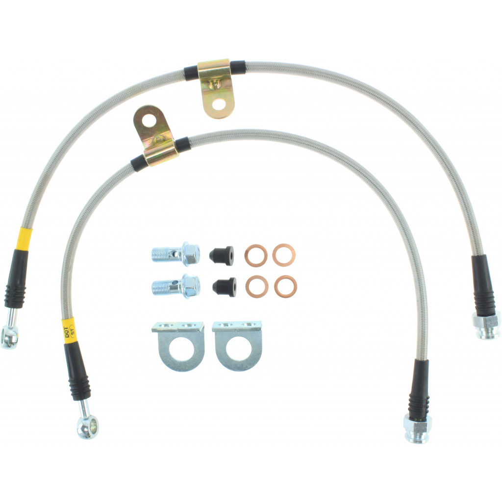 StopTech For Ford Fiesta ST 2014 2015 Brake Lines Stainless Steel BBK - Front | (TLX-sto950.61015-CL360A70)