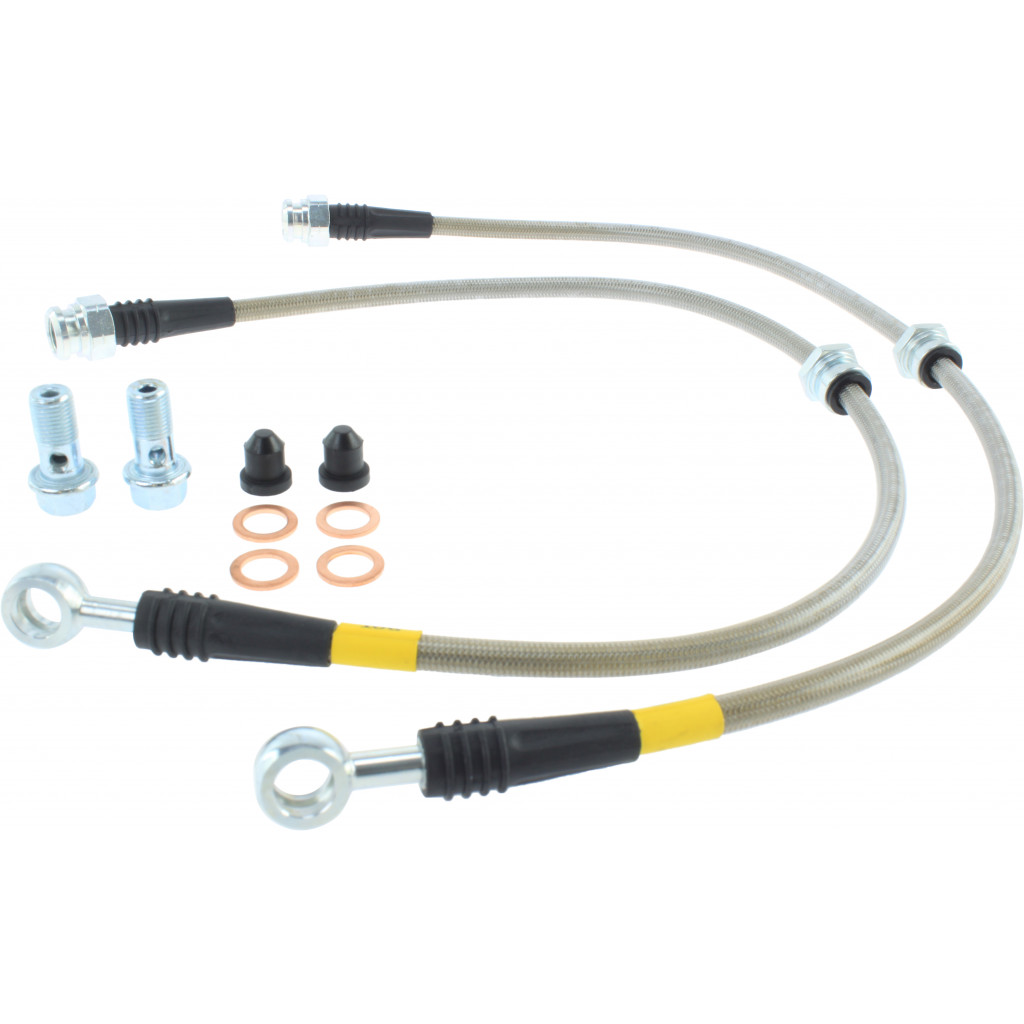 StopTech For Mitsubishi Galant 2004-2012 Brake Line Kit Stainless Steel - Front | (TLX-sto950.46006-CL360A70)