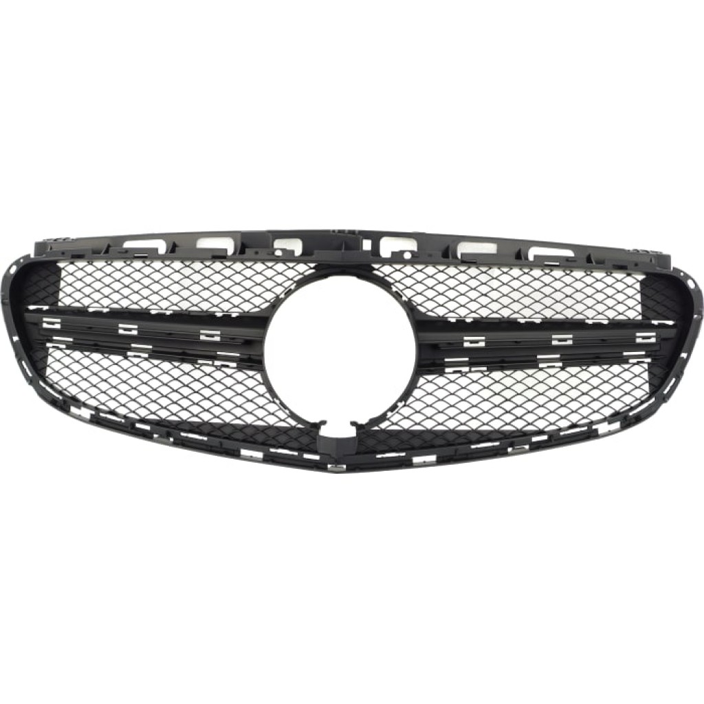 For Mercedes-Benz E63 AMG S Grille Assembly 2014 2015 2016 | Primed Black Shell and Insert | Plastic | MB1200164 | 2128855165 (CLX-M0-USA-REPM070184-CL360A71)