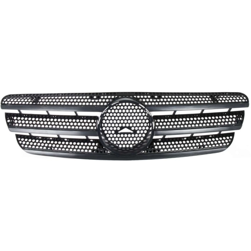 For Mercedes-Benz ML320 Grille Assembly 1998 99 00 01 02 2003 | Black Shell & Insert | Chassis Plastic | MB1200139 | 1638800185 (CLX-M0-USA-M070184-CL360A70)