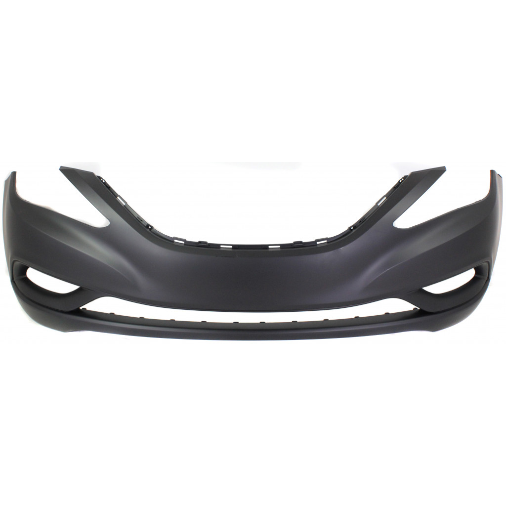 For Hyundai Sonata Front Bumper Cover 2011 2012 2013 | Primed | Plastic | Excludes Hybrid Model | CAPA Certified | HY1000183 | 865113Q000 (CLX-M0-USA-REPH010315PQ-CL360A70)