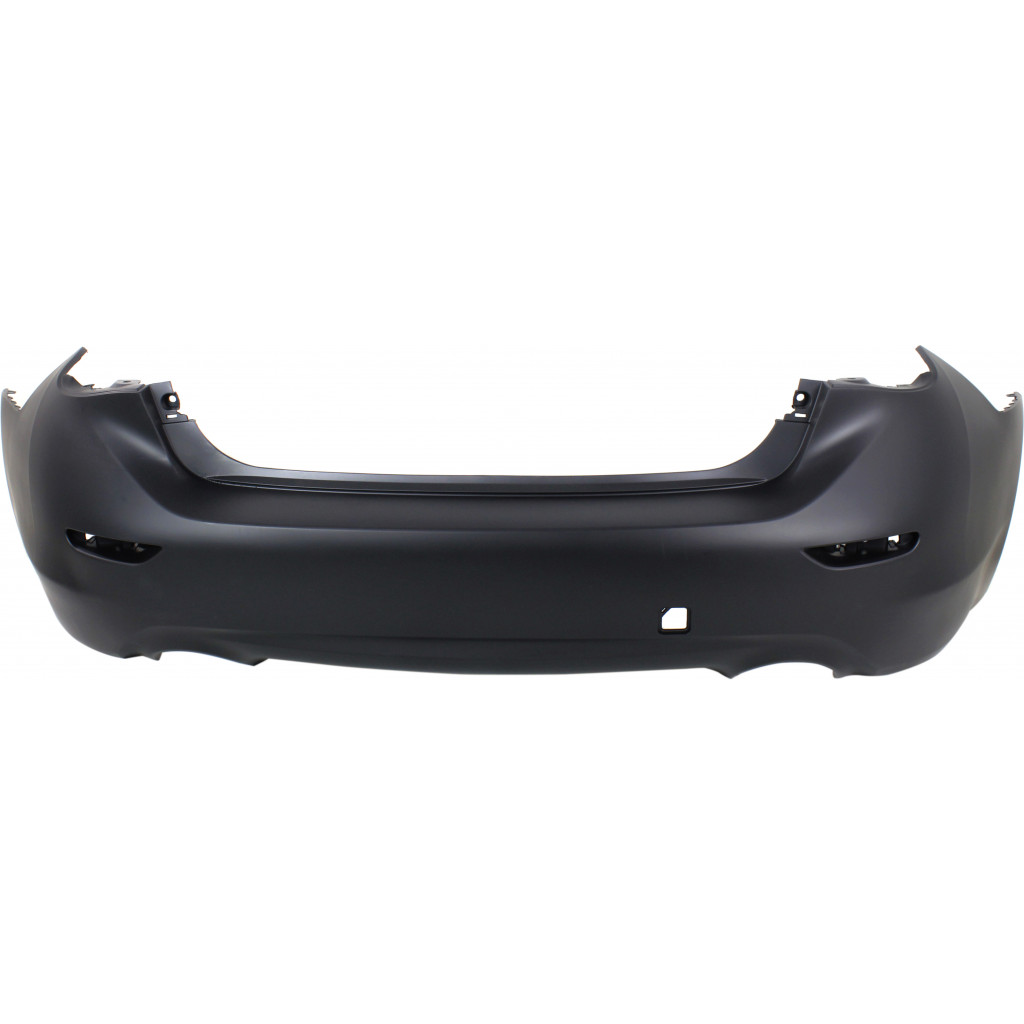 For Infiniti Q50 Rear Bumper Cover 2014 15 16 2017 | Primed | w/o Object Sensor Holes | Hybrid Model | Plastic | CAPA | IN1100152 | 850224GA0H (CLX-M0-USA-REPI760128PQ-CL360A70)