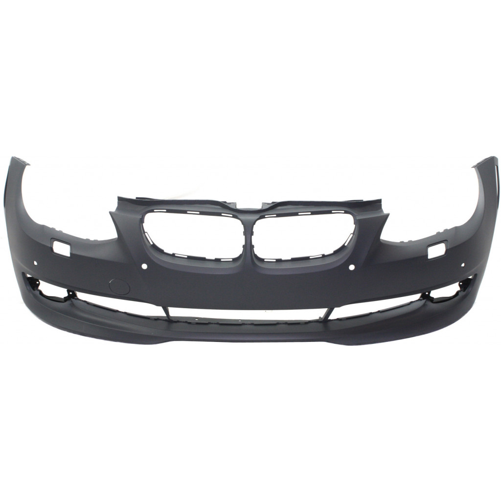 For BMW 328i / 335i / 335is Front Bumper Cover 2011-2013 | Primed | Plastic | 3.0L Engine | Convertible/Coupe | w/ Park Distance Control Sensor Holes | w/o M Package | BM1000245 | 51117256083 (CLX-M0-USA-REPBM010335P-CL360A70)