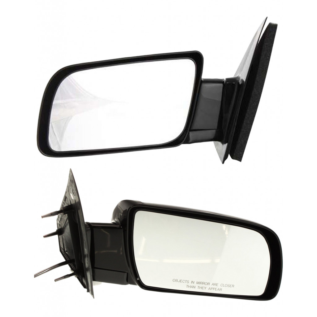 For Chevy Astro 2000-2005 Door Mirror Driver and Passenger Side | Pair | Power | Non-Heated | Gloss | Replacement For 15757375, 15001802 | GM1320232, GM1321159