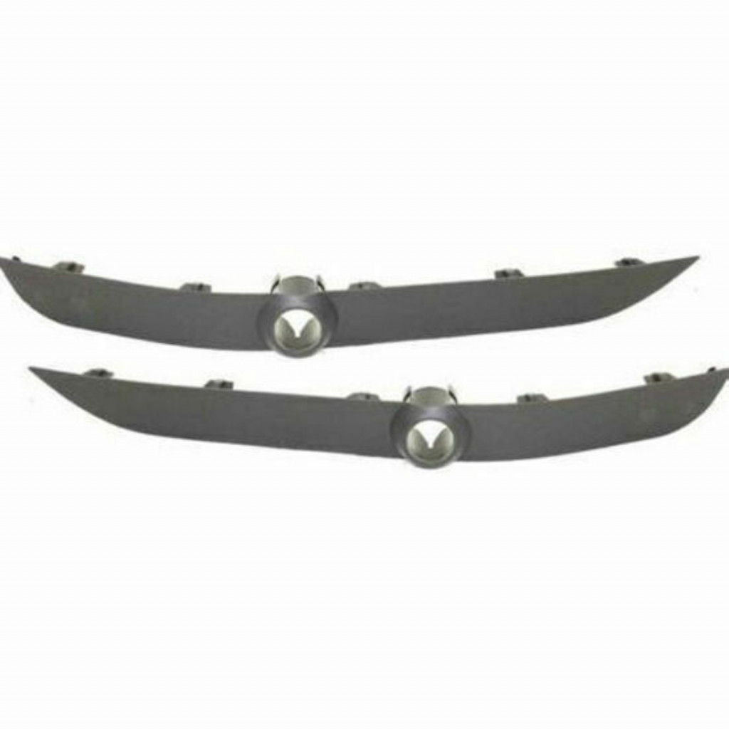 For BMW X5 Bumper Trim 2000 01 02 2003 Driver and Passenger Side Pair / Set | Front | On Bumper End | Plastic | Primed | w/ Park Distance Control | BM1046113 + BM1047113 | 51117009893 + 51117009894 (PLX-M0-USA-B016126-CL360A70)