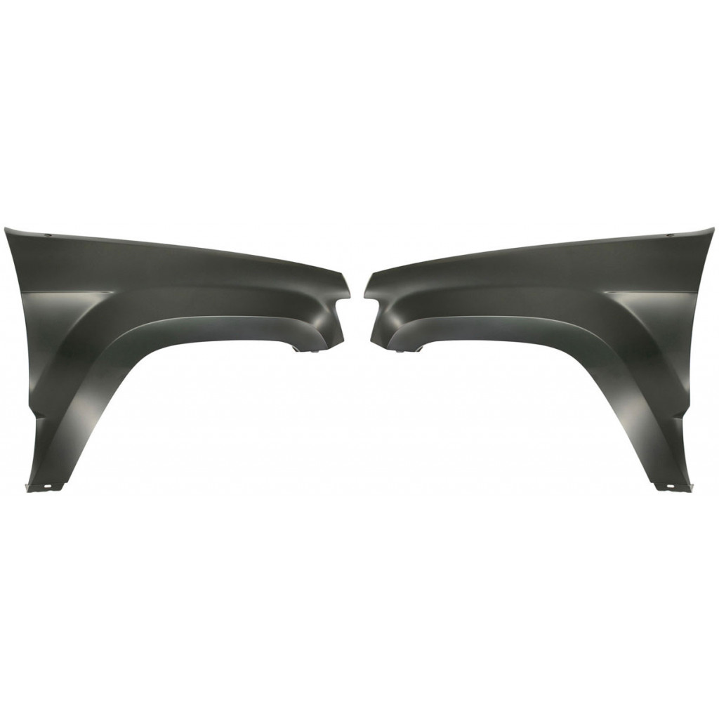For Jeep Grand Cherokee Fender 2005 06 07 08 09 2010 Driver and Passenger Side Pair / Set | Front | All Submodels | CAPA Certfied | CH1240242 + CH1241242 | 55394451AB + 55394450AB (PLX-M0-USA-J220106Q-CL360A1)