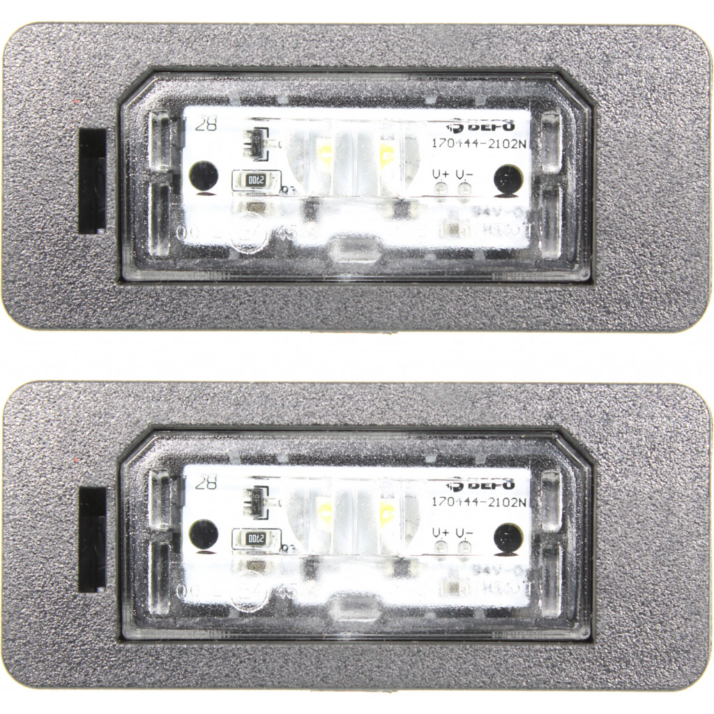 For BMW 3 Sedan Series License Lamp Assembly 2008-2018 Pair Driver and Passenger Side For BM2870102 | 63 26 7 193 293 (PLX-M0-444-2102N-AQ-CL360A55)