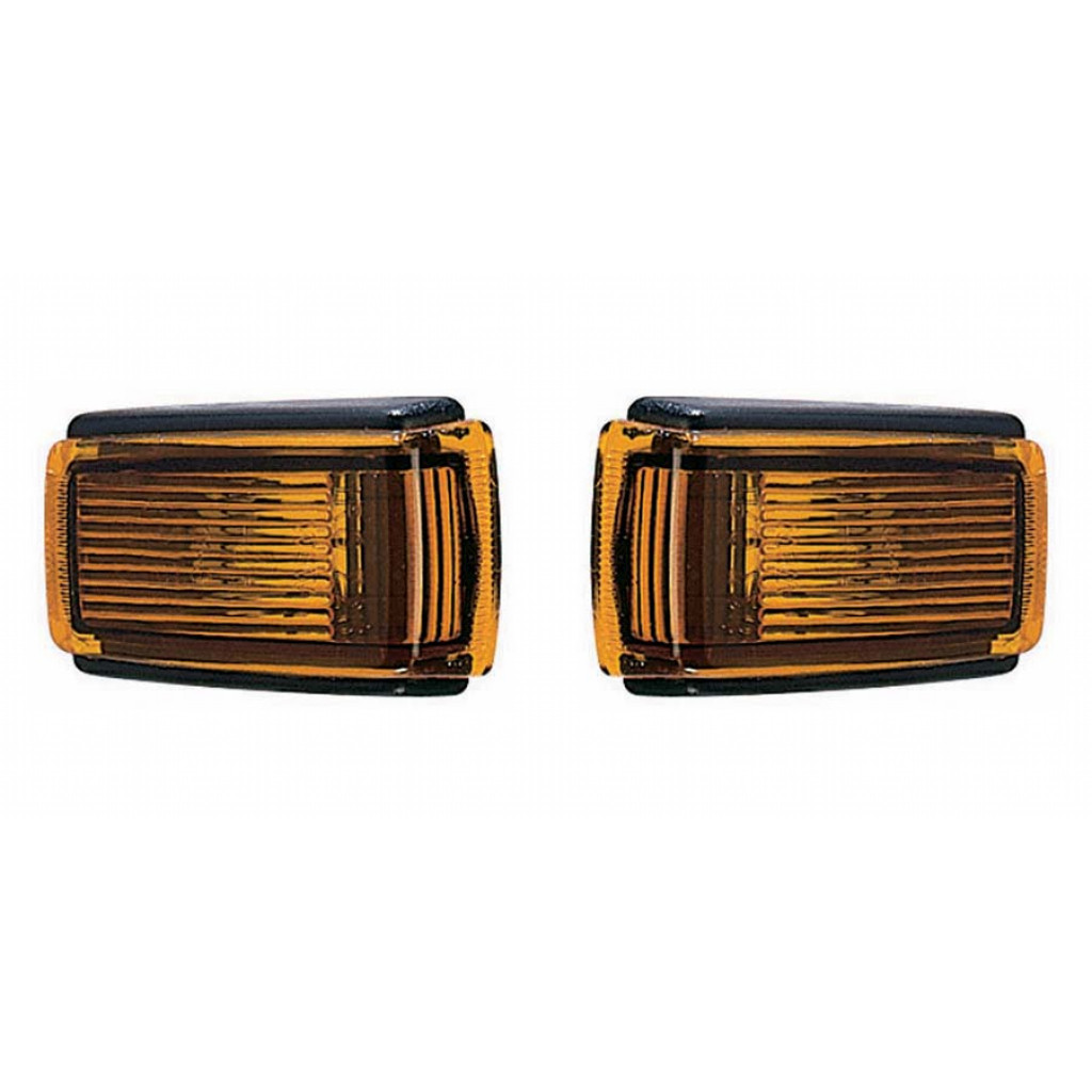 For Volvo S40 / V40 2000-2004 / C70 1998-2004 / S70 /V70 1998-2000 Side Repeater Lamp Pair Driver and Passenger Side Yellow (PLX-M1-772-1401N-UE-Y)