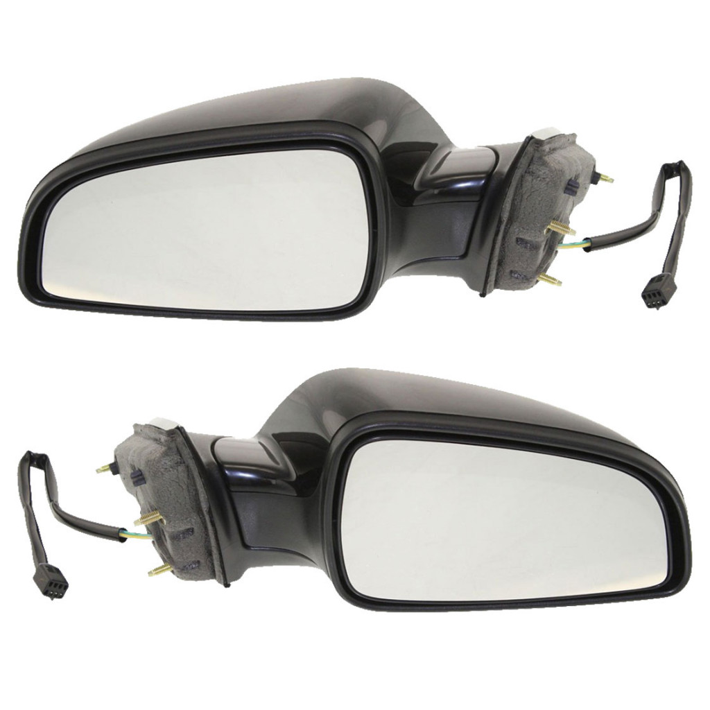 For 2008 2009 2010 2011 2012 Chevy Malibu Door Mirror Pair Driver and Passenger Side Unpainted Power Non-Heated GM1320342 (PLX-M0-335-5419L3EB-CL360A2)
