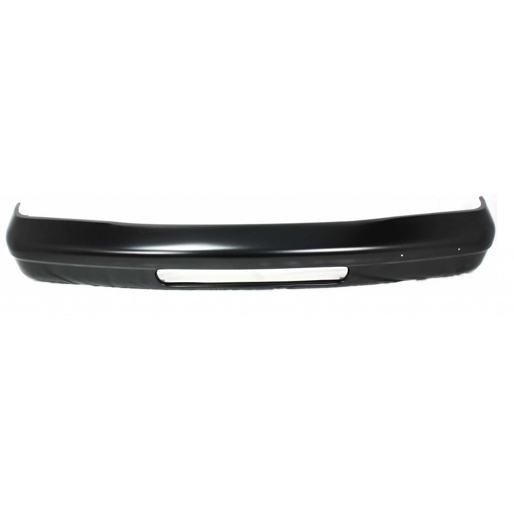 For Ford E-150 / E-350 Club Wagon Front Bumper 2003 2004 2005 | Painted Black | w/o Pad | w/ Valance Hole | FO1002341 | 4C2Z17757AAA (CLX-M0-USA-7339-CL360A76)
