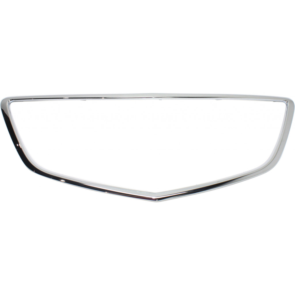 For Acura MDX Grille Trim 2014 2015 2016 | Outline | Chrome | AC1202103 | 75105TZ5A02 (CLX-M0-USA-REPA070712-CL360A70)