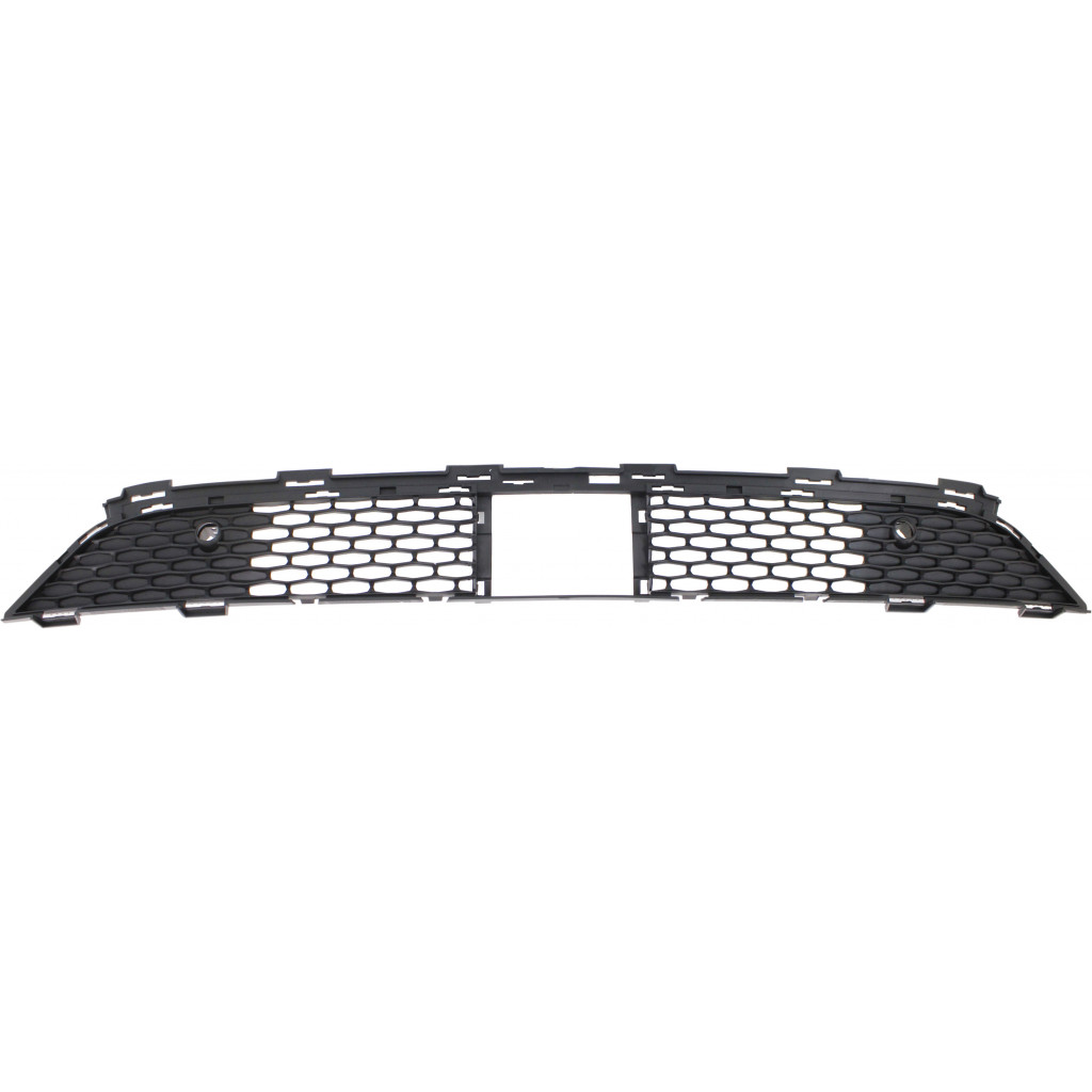 For Chrysler 300 Front Bumper Grille 2015 16 17 18 19 2020 | Center | Lower | Plastic | Textured Black | w/ Adaptive Cruise Control and Parking Aid Sensor Holes CH1036150 | 68227271AC (CLX-M0-USA-REPC015342-CL360A70)