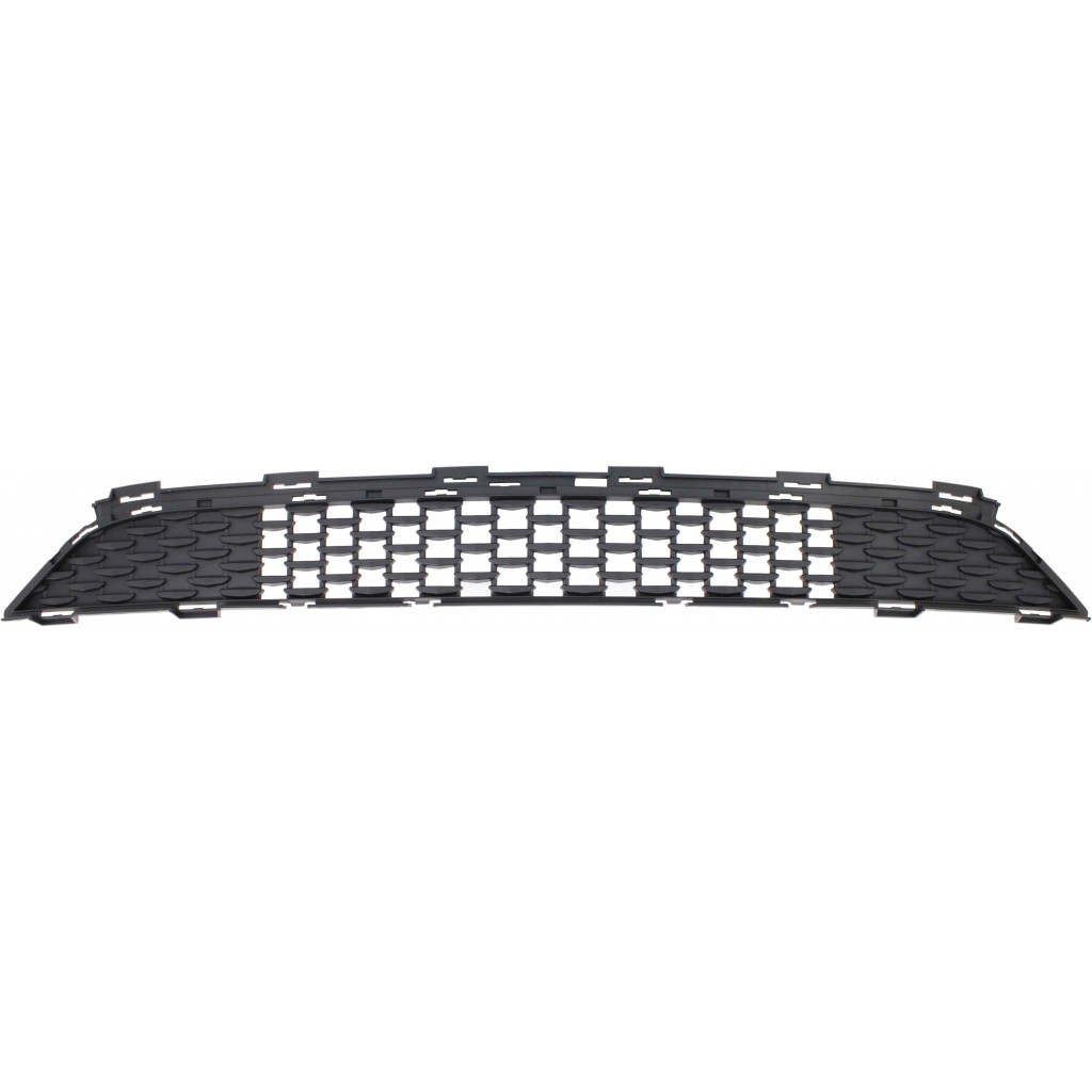 For Chrysler 300 Front Bumper Grille 2015-2019 Center | Lower | Square Mesh Design | w/o Adaptive Cruise Control & Parking Aid Sensor Holes | Textured Black | Plastic | CH1036147 | 68214483AC (CLX-M0-USA-REPC015341-CL360A70)