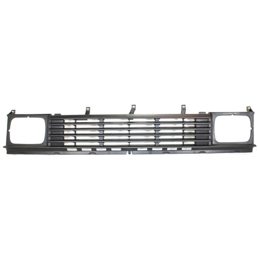 For Nissan D21 Grille Assembly 1986 1987 | Painted Dark Argent Shell & Insert | 2WD | Plastic | NI1200104 | 6231001G01 (CLX-M0-USA-756-CL360A70)