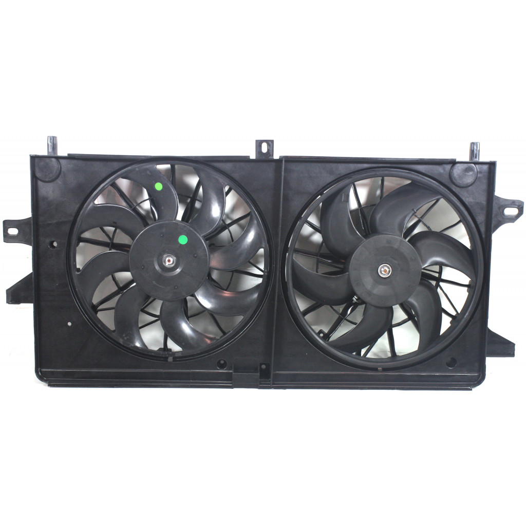 For Chevy Impala / Monte Carlo Radiator / Condenser A/C Cooling Fan 2004 2005 | 3.4L / 3.8L For GM3115180 | 89019109 (CLX-M0-621360-CL360A55)