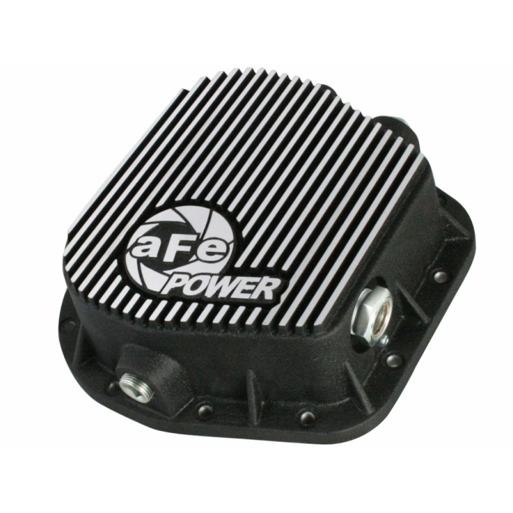 aFe For Ford E-150 Econoline Club Wagon 1997-2002 Power Rear Differential Cover | Rear w/ Machined Fins (TLX-afe46-70152-CL360A77)