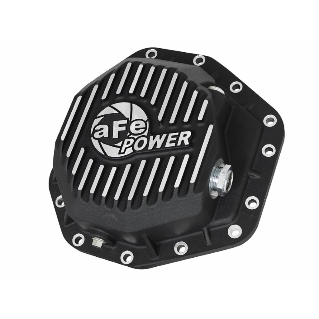 AFE For Ford F-250/F-350 Super Duty 2017 Power Pro Ser Rear Diff Cover Black | w/Mach Fins (TLX-afe46-70352-CL360A70)