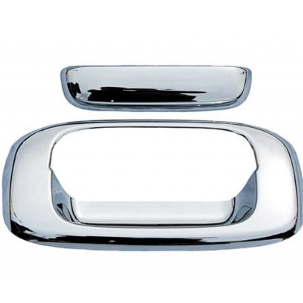 AVS For Chevy Silverado 1500 2007-2013 Tailgate Handle Cover 2pc - Chrome | (w/o Keyhole) (TLX-avs686557-CL360A73)