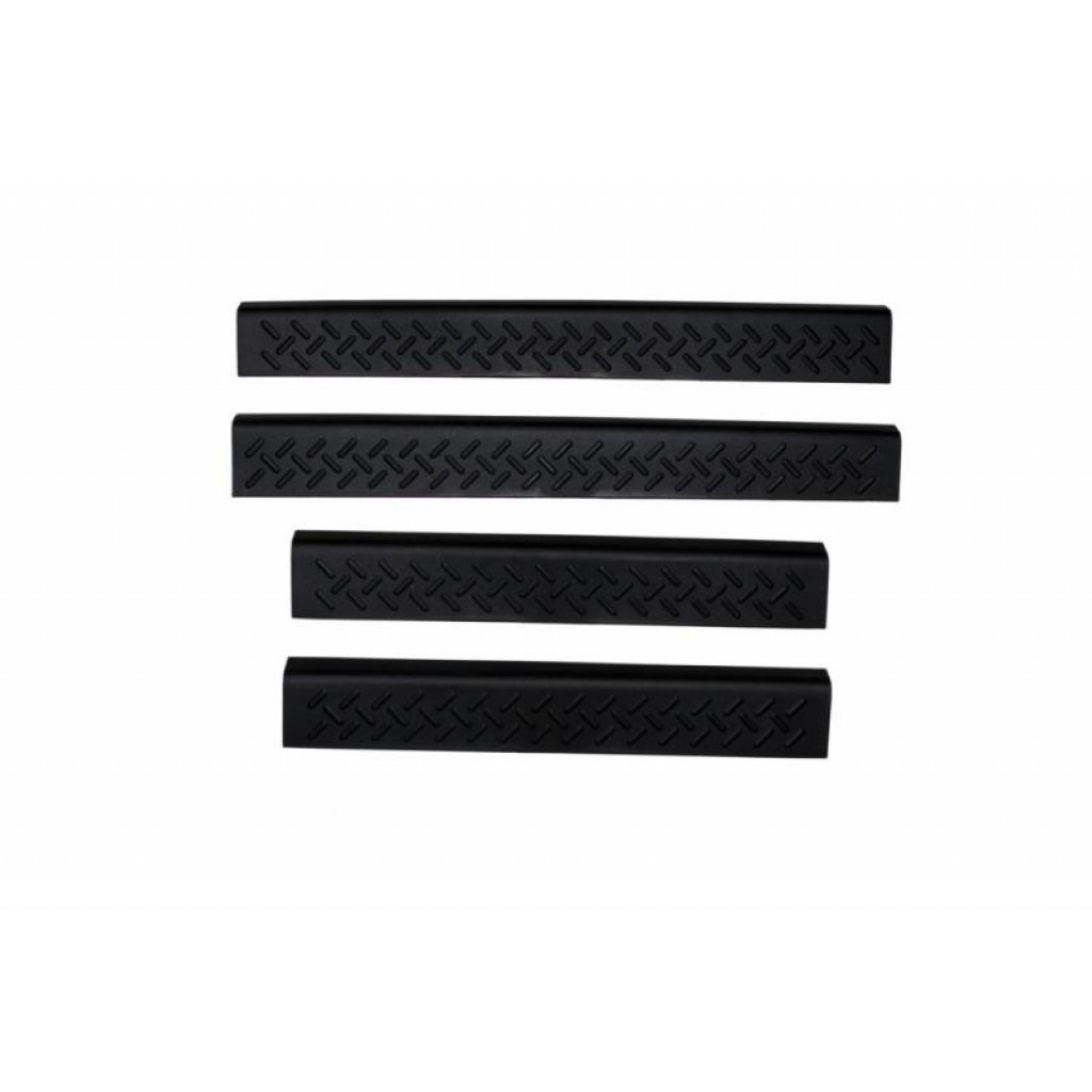 AVS For Ford F-250/F-350 Super Duty Supercrew 1999-2009 Stepshields Door Sills | 4pc - Black (TLX-avs91511-CL360A70)