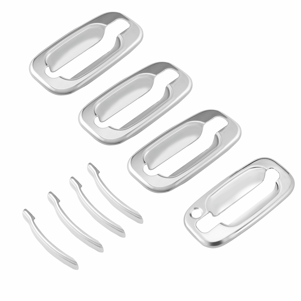 AVS For GMC Sierra 1500/2500 HD 2001-2006 Door Handle Covers | 8Pcs | Chrome | w/o Passenger Keyhole (TLX-avs685206-CL360A78)