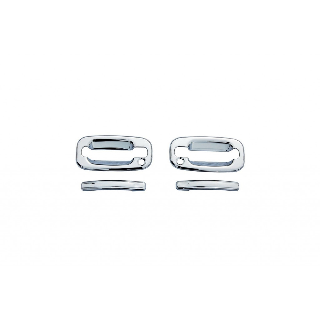 AVS For GMC Sierra 1500 2007-2013 Door Handle Covers | 2 Door | 4Pcs | Chrome | (TLX-avs685111-CL360A74)