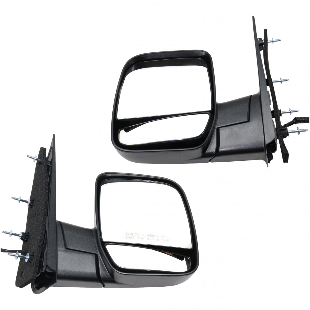 For Ford E-150 Club Wagon 2003 2004 2005 Door Mirror Driver and Passenger Side | Pair | Power | Non-Heated | Replacement For 2C2Z 17683 AAB, 2C2Z 17682 AAC | FO1320254, FO1321254