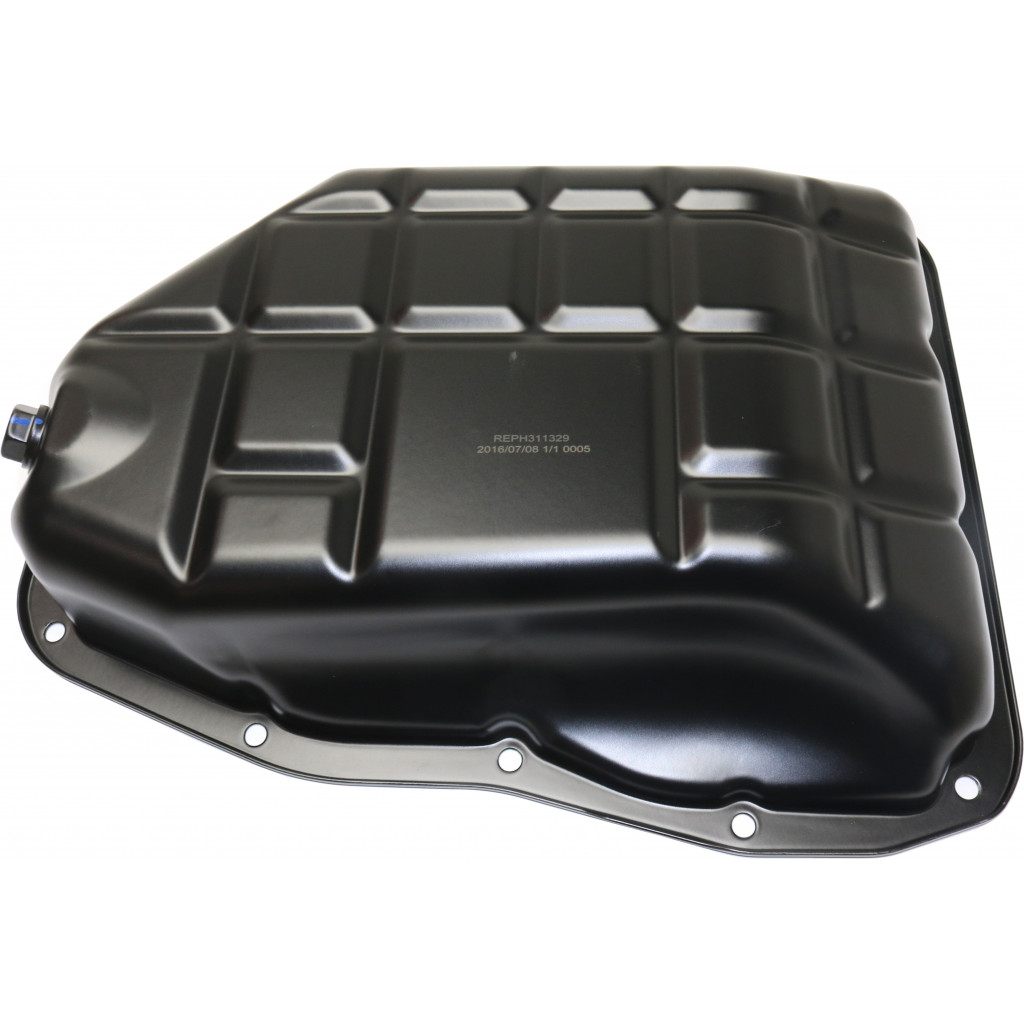 For Hyundai Sonata / Veracruz Oil Pan 2009 2010 Driver OR Passenger Side | Single Piece | Lower | Front Sump Location | 6.34 qtrs.. Capacity | Steel Material | 215103C150 (CLX-M0-USA-REPH311329-CL360A74)