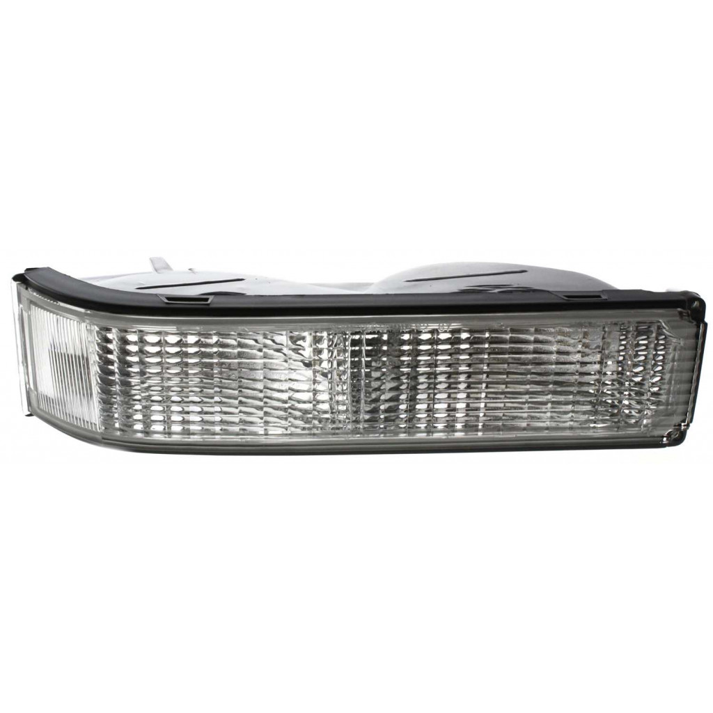 For Chevy C1500 / C2500 Suburban Turn Signal 1992-1999 Light Passenger Side | w/ Single Sealed Beam Headlamps | Clear Lens | GM2521104 | 5974338 (CLX-M0-USA-12-1409-01-CL360A73)