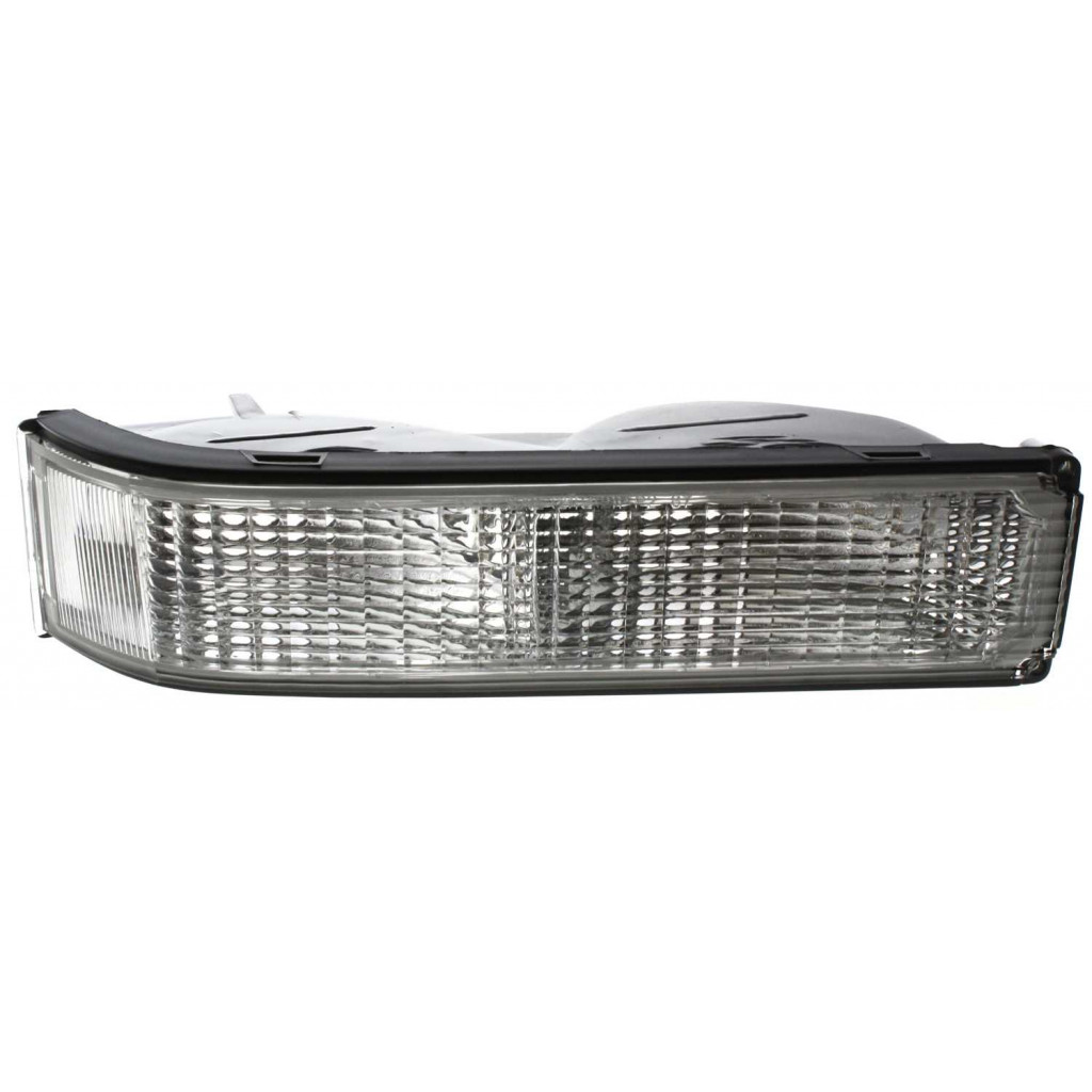 For GMC C1500 / C2500 / C3500 Turn Signal Light 1988-2000 Passenger Side | w/ Single Sealed Beam Headlamps | Clear Lens | GM2521104 | 5974338 (CLX-M0-USA-12-1409-01-CL360A75)