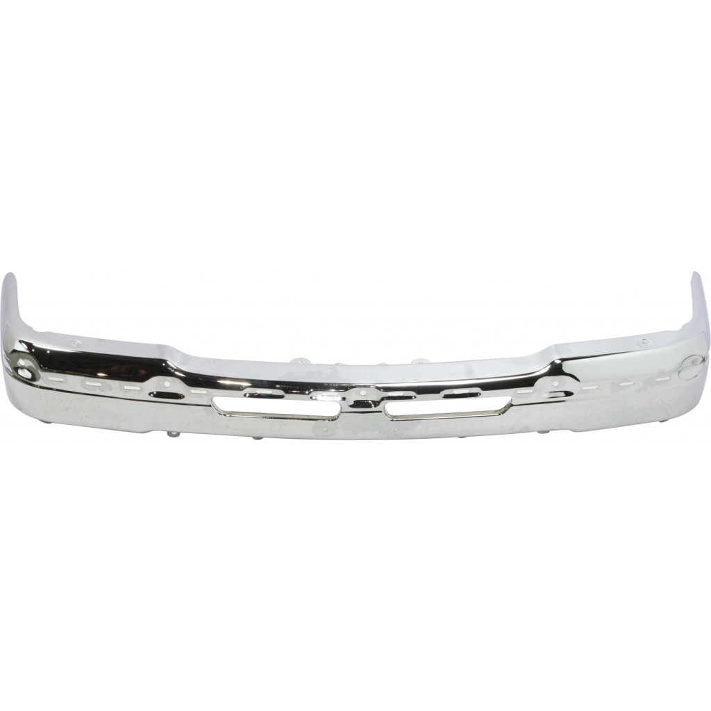 For Chevy Silverado 1500 HD Front Bumper 2002 03 04 05 2006 | Face Bar | Chrome | Base / LS / LT / Hybrid | w/o Bracket | GM1002416 | 19150310 (CLX-M0-USA-C010908-CL360A71)