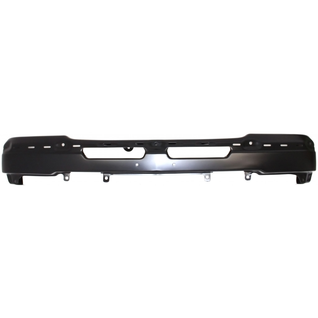 For Chevy Silverado 1500 / 2500 HD Front Bumper 2003 04 05 2006 | Face Bar | Powdercoated Black | w/o Bracket & Cap | GM1002818 | 89025748 (CLX-M0-USA-C010101-CL360A71)