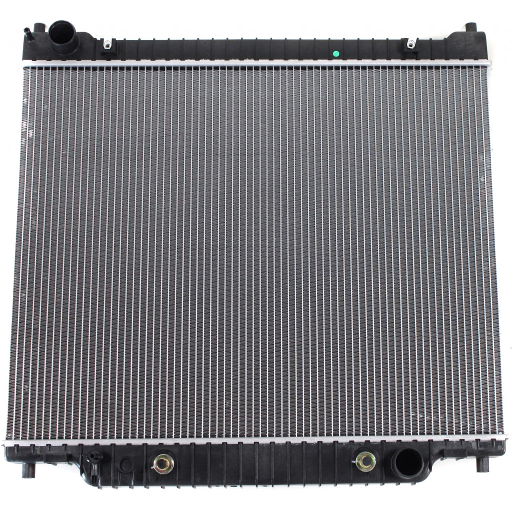 For Ford E-150 / E-350 Club Wagon Radiator 2003 2004 2005 | 8 / 10 Cyl | 2-Row Core | Plastic Tank | Aluminum Core | FO3010255 | 3C2Z8005A (CLX-M0-USA-P1995-CL360A76)