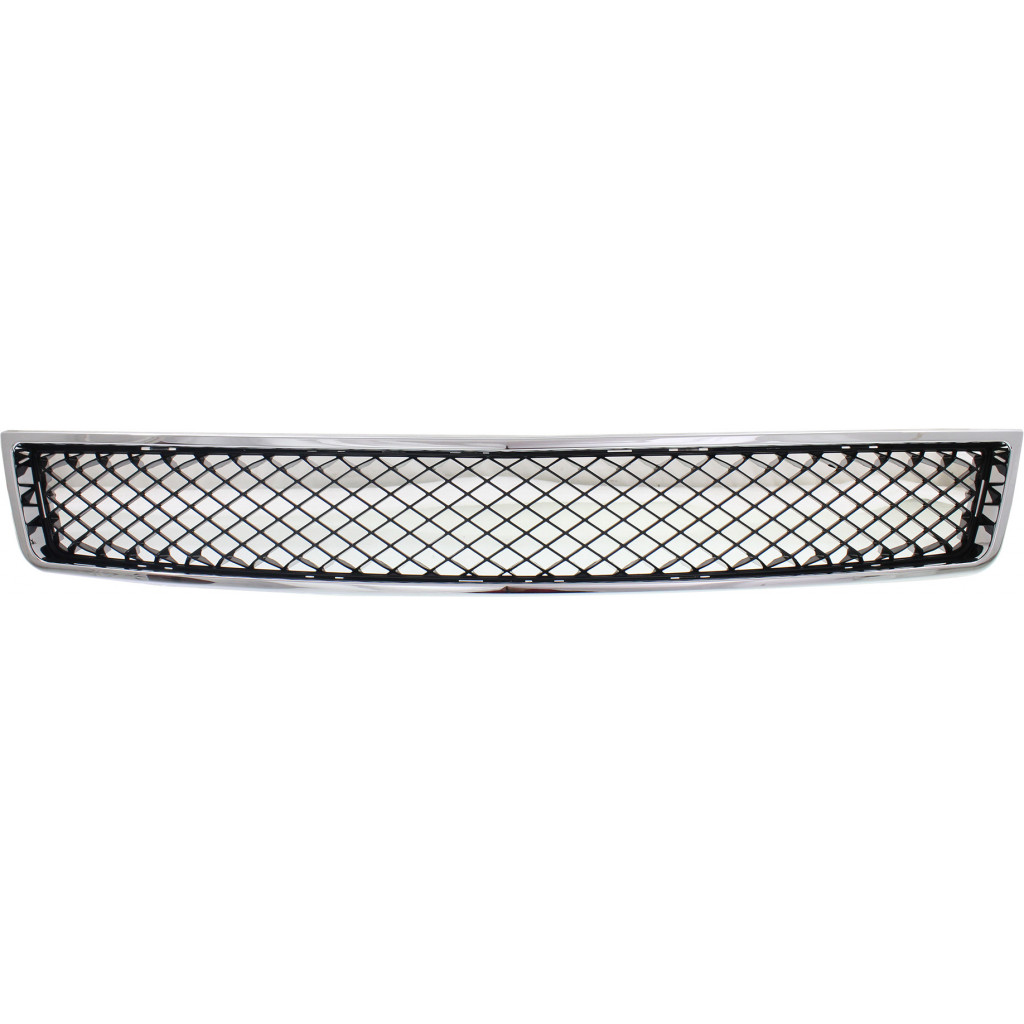 For Chevy Suburban 1500 / 2500 Front Bumper Grille 2007-2014 | Lower | Plastic | Chrome Shell w/ Black Insert | CAPA | GM1200553 | 15835084 (CLX-M0-USA-C070177Q-CL360A70)