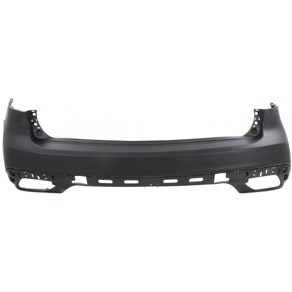 For Acura MDX Rear Bumper Cover 2014 2015 2016 | Primed | Plastic | w/o Parking Aid Sensor Holes & Lane Keep Assist | AC1100170 | 04715TZ5A90ZZ (CLX-M0-USA-REPA760117P-CL360A70)