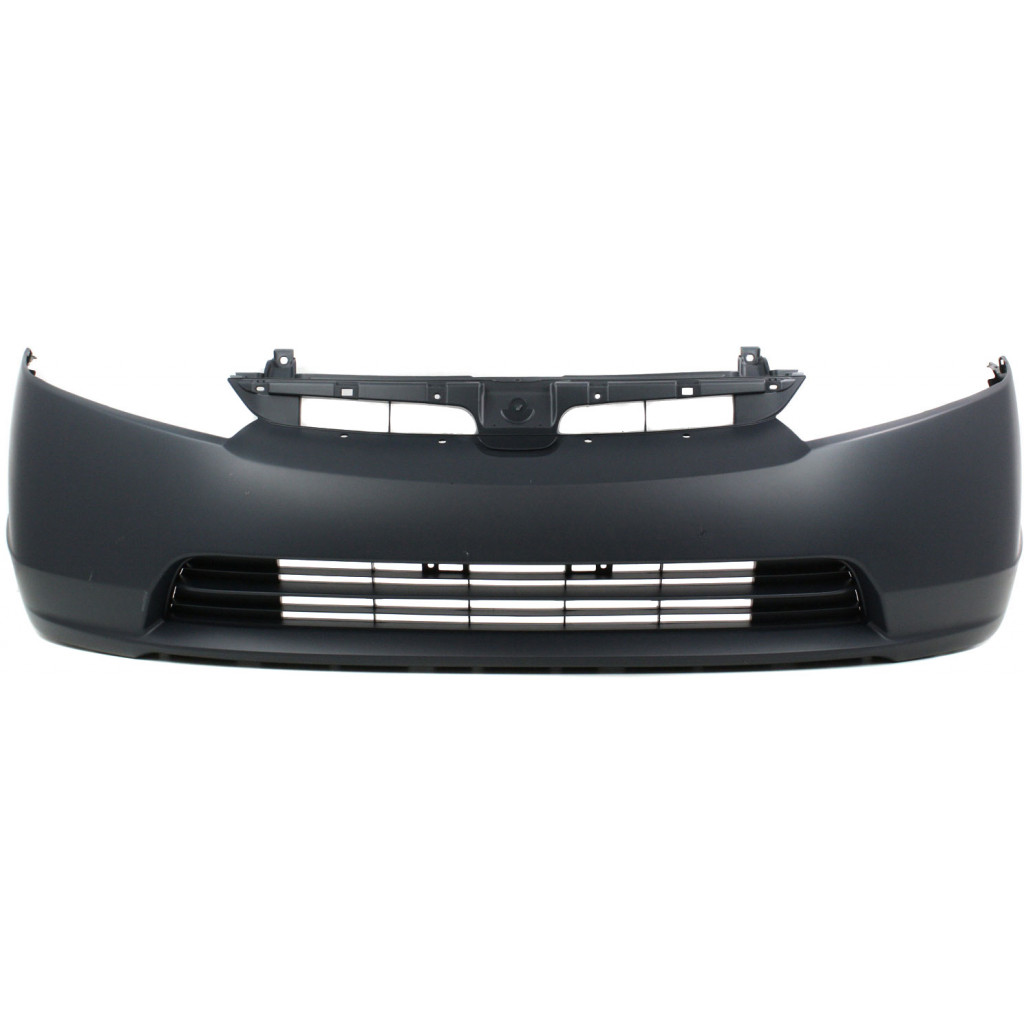 For Honda Civic Front Bumper Cover 2007 2008 | Primed | Plastic | 2.0L Engine | Sedan | Excludes Mugen Si | HO1000259 | 04711SNXA90ZZ (CLX-M0-USA-RBH010302P-CL360A70)