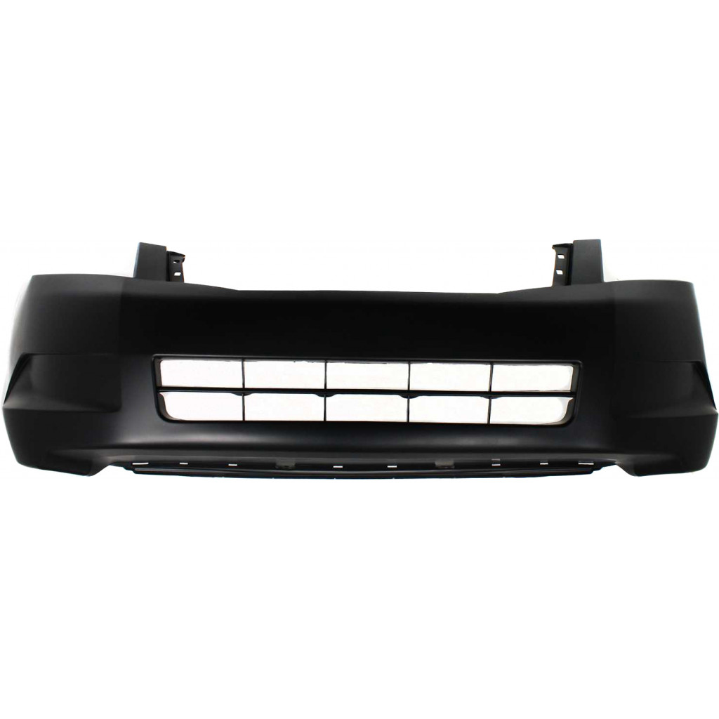 For Honda Accord Front Bumper Cover 2008 2009 2010 | Primed | Sedan | Plastic | 4 Cyl | w/o Fog Light Holes | HO1000254 | 04711TA0A90ZZ (CLX-M0-USA-H010363P-CL360A70)