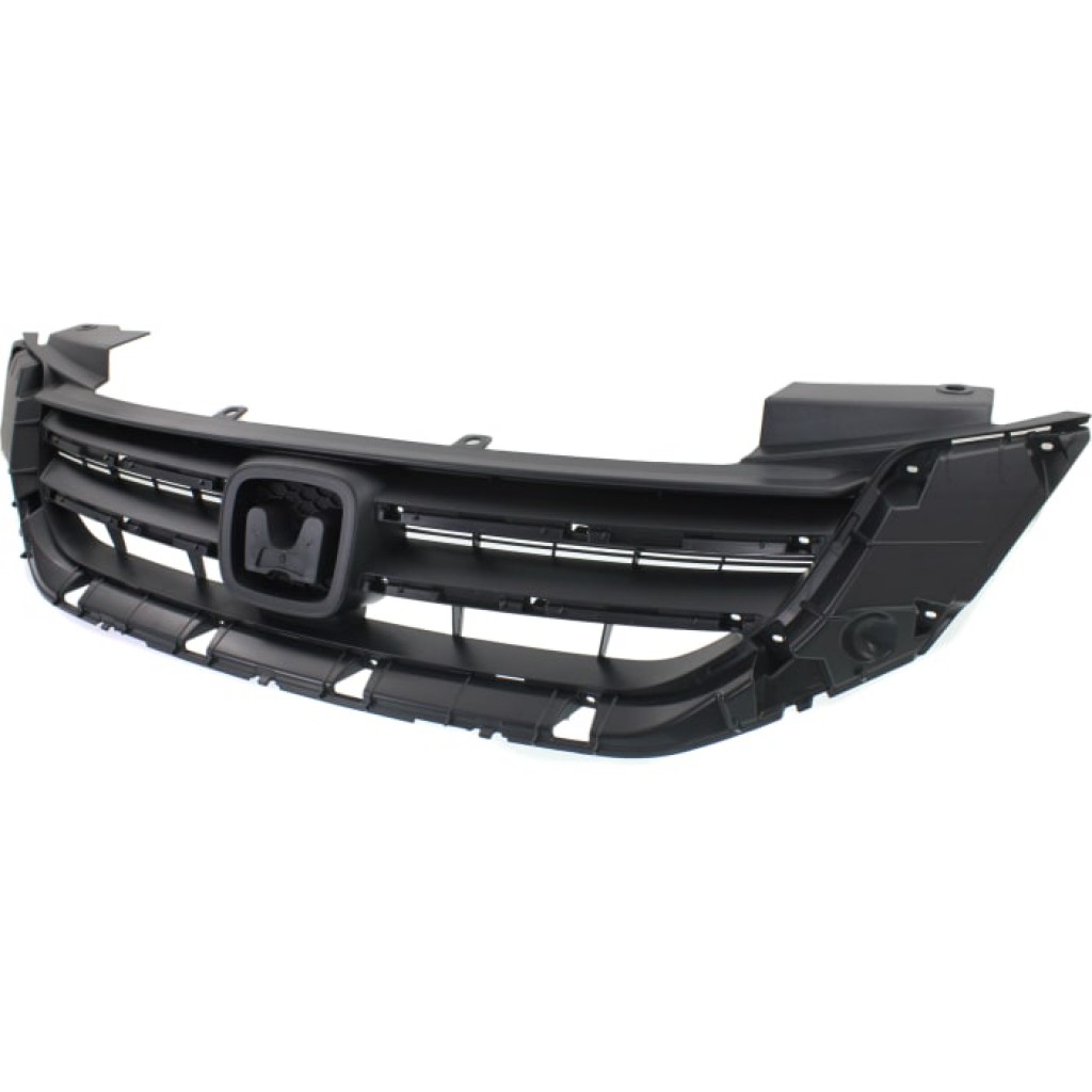 For Honda Accord Grille Assembly 2013 2014 2015 | Textured Gray Shell & Insert | 4 Cylinder | Sedan | Plastic | HO1200214 | 71121T2FA01 (CLX-M0-USA-REPH070167-CL360A70)