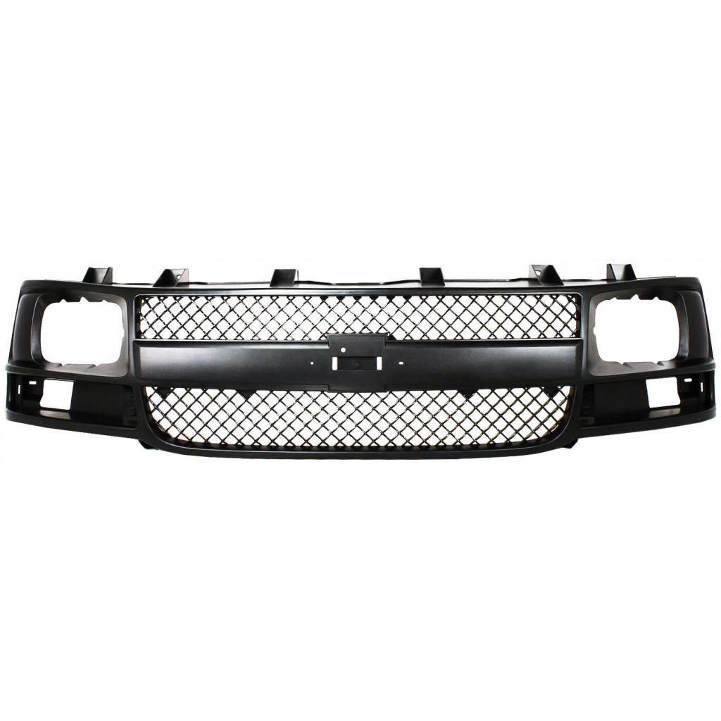 For Chevy Express 2500 / 3500 Grille Assembly 2003-2017 | Plastic | Gray Shell & Insert | w/ Sealed Beam Headlights Plastic | GM1200538 | 22816424 (CLX-M0-USA-C070159-CL360A71)