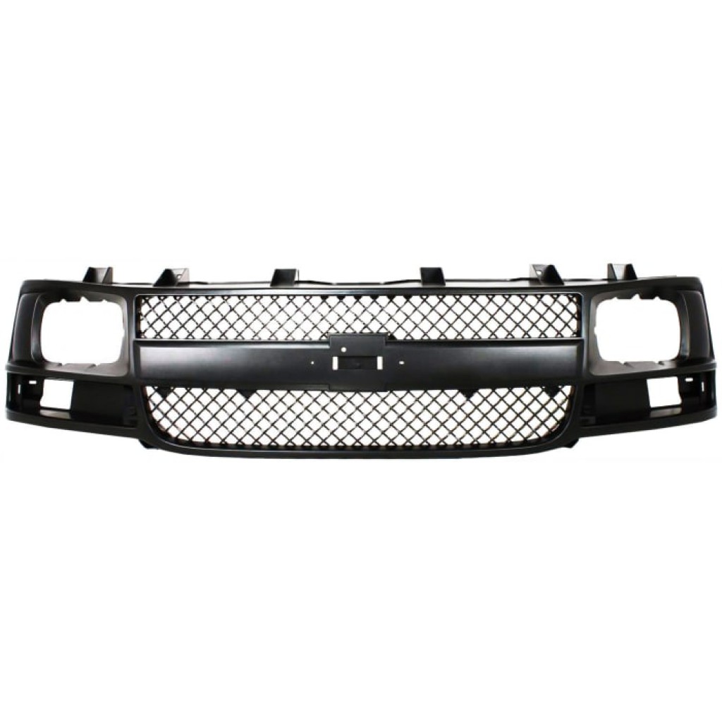 For Chevy Express 1500 Grille Assembly 2003-2014 | Plastic | Gray Shell & Insert | w/ Sealed Beam Headlights Plastic | GM1200538 | 22816424 (CLX-M0-USA-C070159-CL360A70)