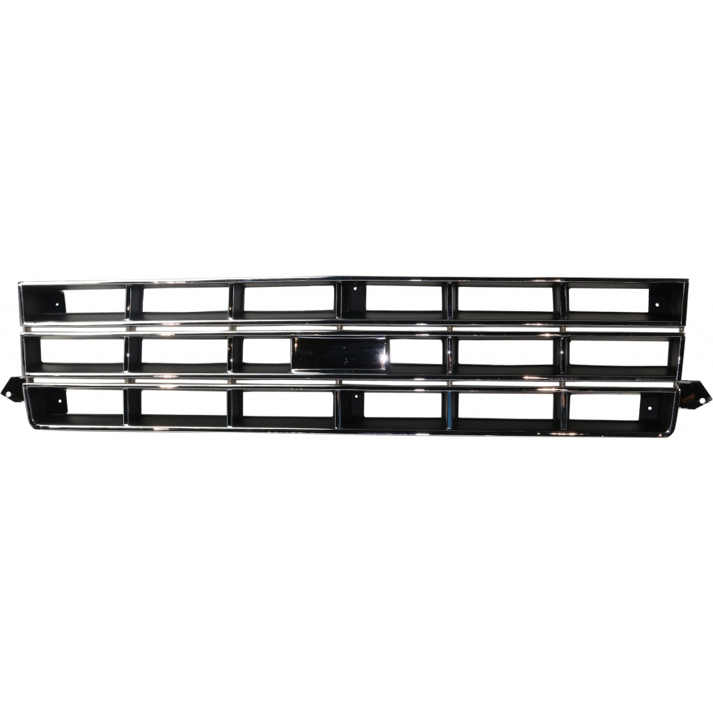 For Chevy S10 Grille Assembly 1982-1990 | Chrome Shell w/ Painted Black Insert | Plastic | GM1200370 | 14067219 (CLX-M0-USA-6909-CL360A70)