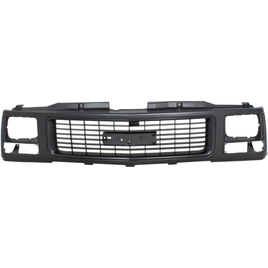 For GMC C1500 / C2500 / C3500 / K1500 / K2500 / K3500 Grille Assembly 1988-1993 | Paintable Shell & Insert | w/ Single Sealed Beam Headlight | Plastic | GM1200356 | 15986073 (CLX-M0-USA-5787-CL360A70)