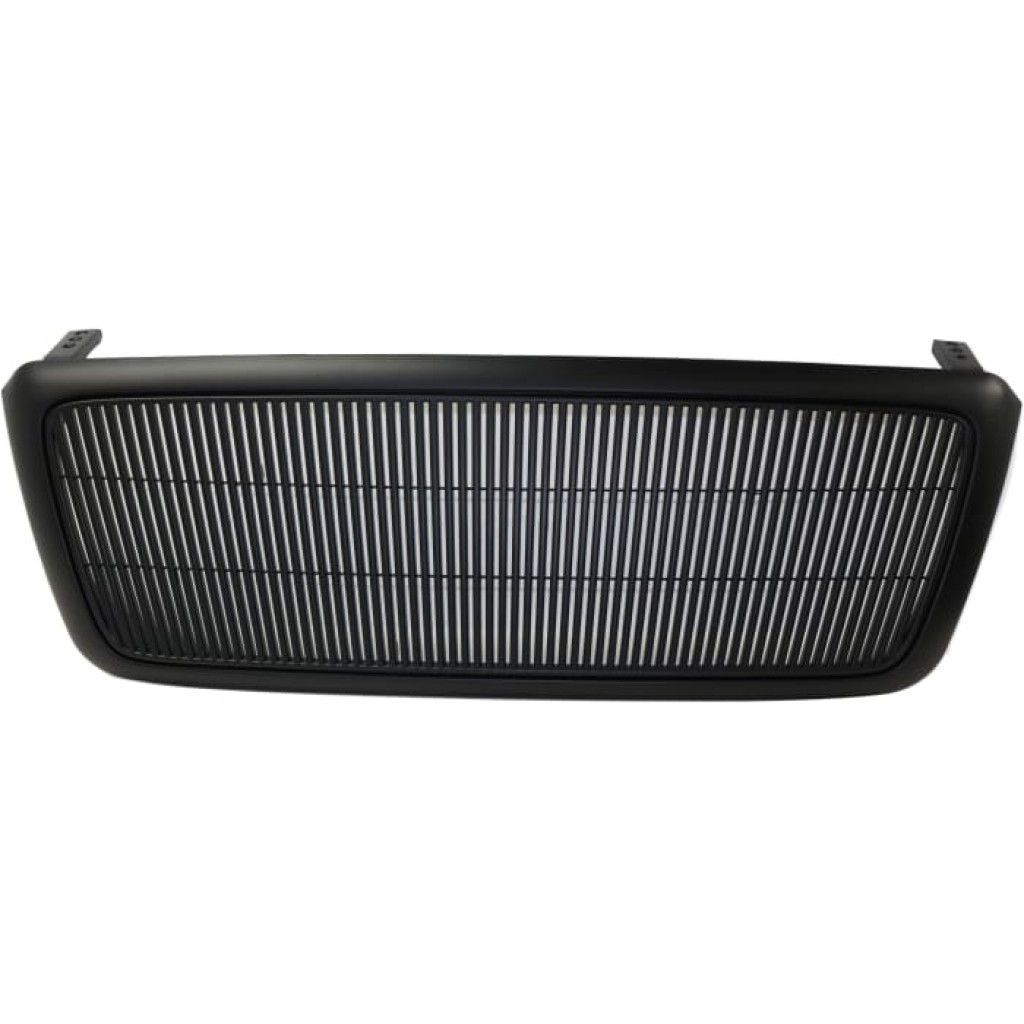 For Ford F-150 Grille Assembly 2004 05 06 07 2008 | Primed Black Shell and Insert | Custom Vertical Bar Design | New Body Style (CLX-M0-USA-RF07010004-CL360A70)