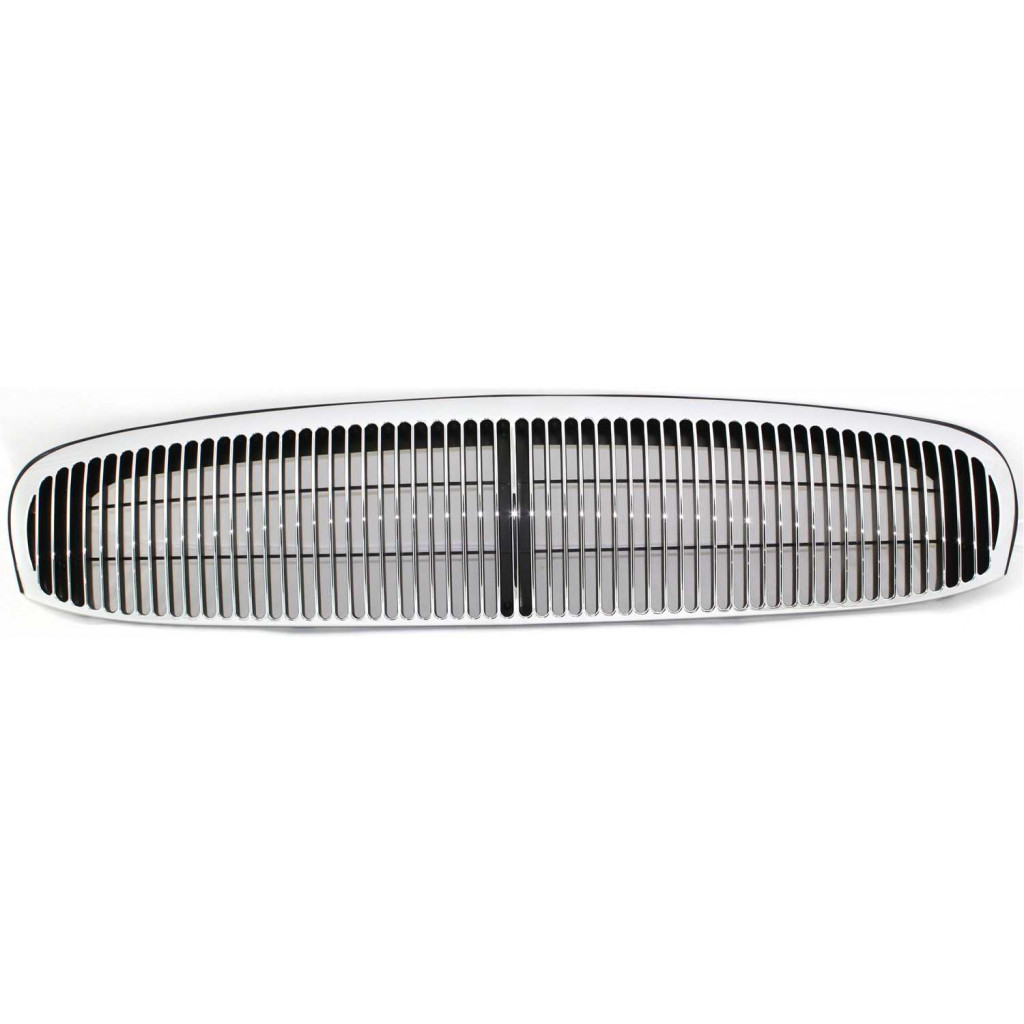 For Buick Park Avenue Grille Assembly 1997-2004 | Chrome Shell / Painted Black Insert | Base Model Plastic | GM1200409 | 25762116 (CLX-M0-USA-B070113-CL360A70)