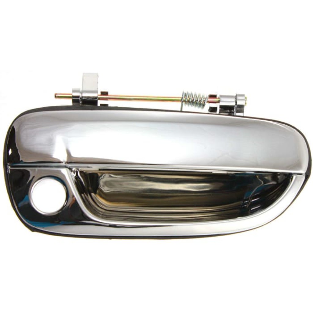 For Hyundai Accent Exterior Door Handle Front,  Chrome (2000 - 2006) | With Key Hole| Trim:All Submodels (CLX-M0-USA-H462155-CL360A1-PARENT1)