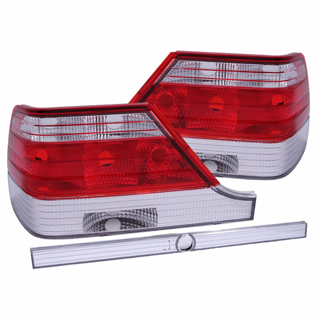 ANZO For Mercedes-Benz S600/S420 1997 1998 1999 Tail Lights Red/Clear | (TLX-anz221153-CL360A71)